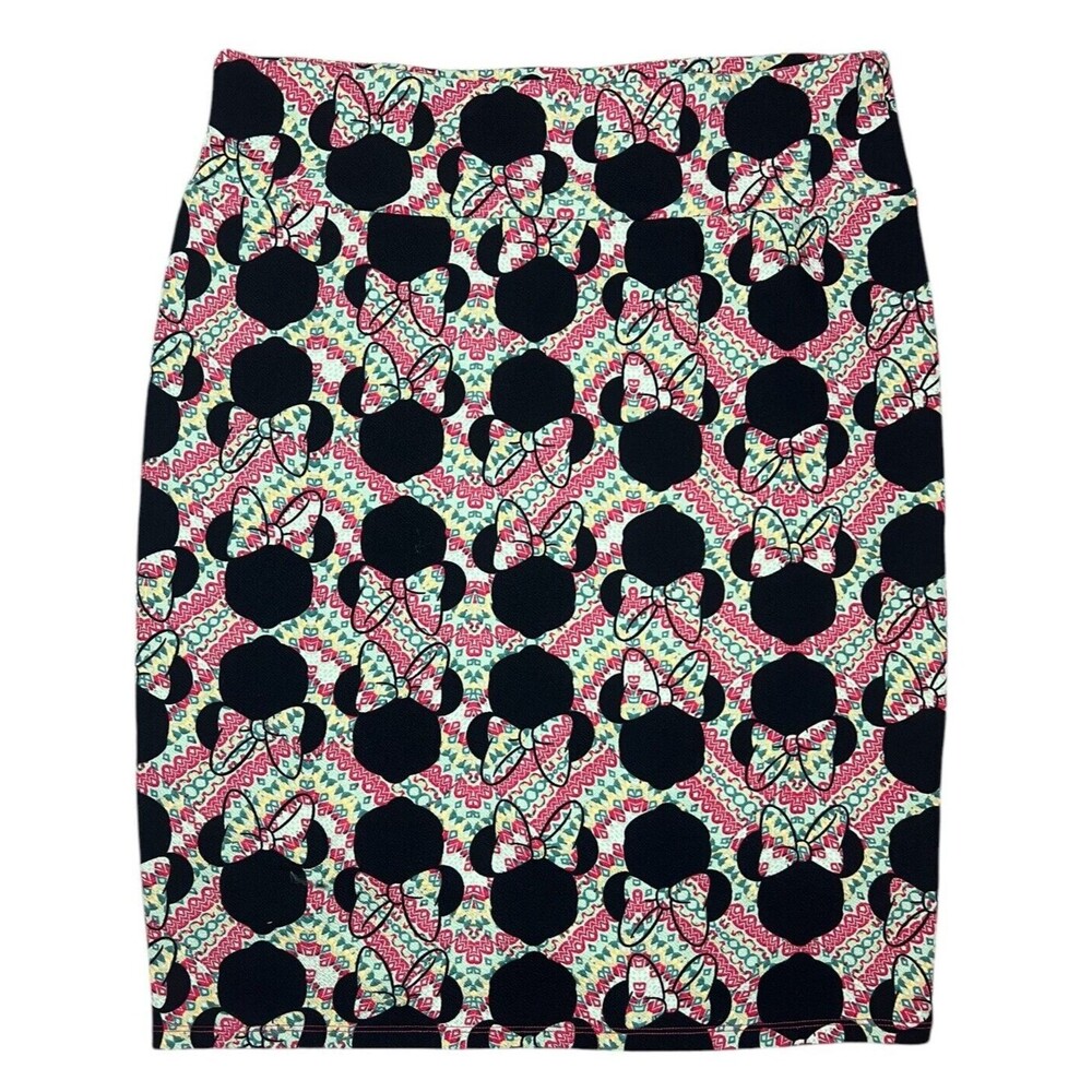 LuLaRoe Disney Minnie Mouse Cassie Pencil Skirt Size 3XL NWOT Multi Kidcore